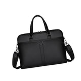 Heavenglow Business Bag For Men Briefcase Notebook Bag Shoulder Bag For Business Travel Pu Black|Backpacks Bags & Briefcases