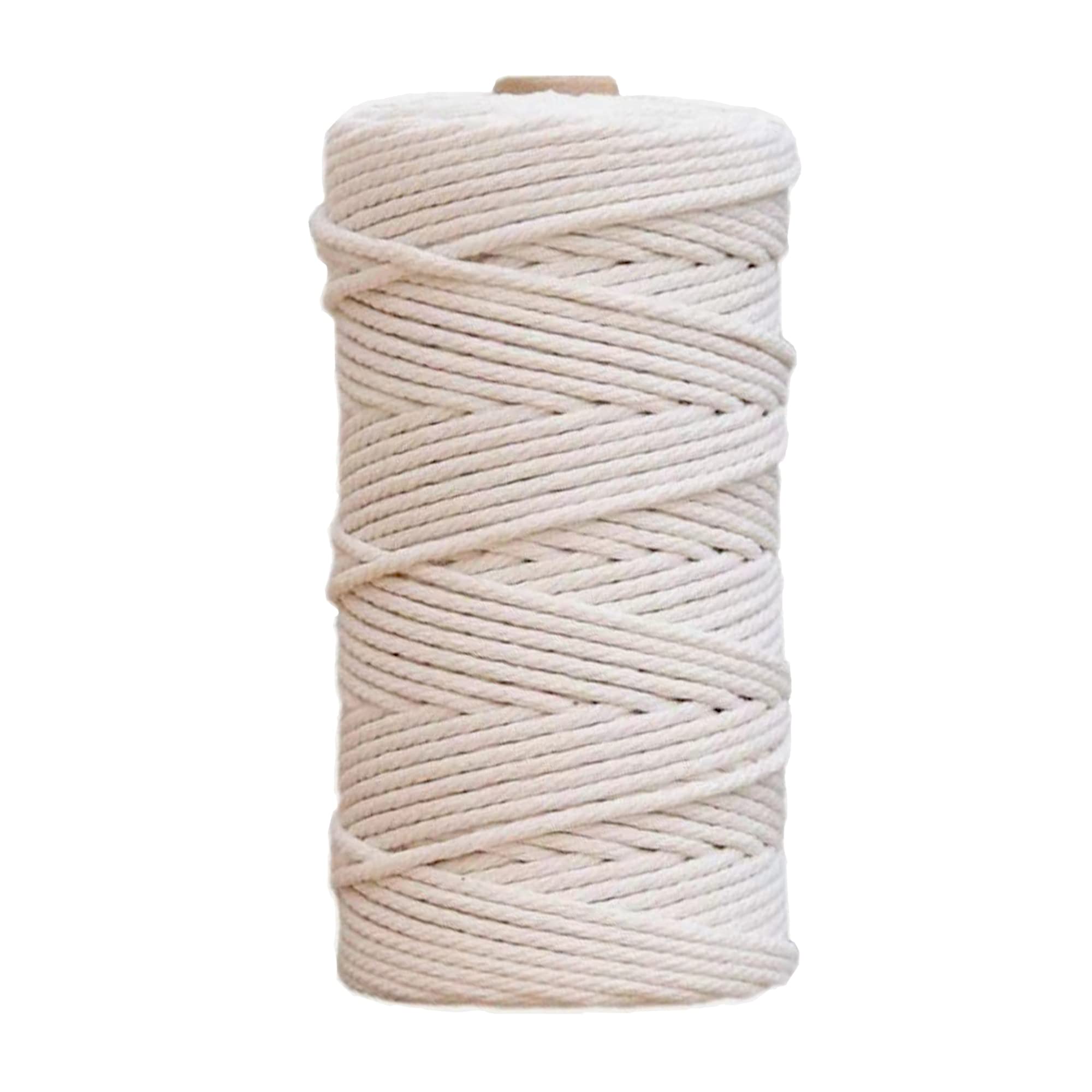 Feelmate 3mm Cotton Rope 328 Feet Macrame Cord for Kitchen String Butchers Twine for Roasting, Tying Meat, Trussing Turkey, Gift