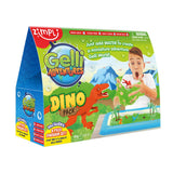 Zimpli Kids Gelli Adventures Dino Pack, 5 Use, 8 x Dinosaur Figures, Inflatable Tray, Imaginative Prehistoric Dinosaur Playset, 