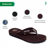 Ortho Joy Women'S Doctor Orthopedic Soft Comfortable Mcr Slippers [Brown],Brown,6,B09W9X5SK9