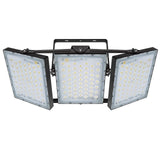 STASUN Flying Series Pro 300W 30000LM Outdoor LED Flood Light, 110V-130V, IP66 Waterproof, 6000K White, 3 Adjustable Heads for S