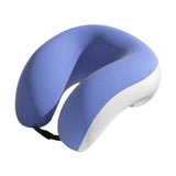Trendivibe Travel Neck Pillow Versatile Cervical Pillow For Long Flights Home Car Train Blue