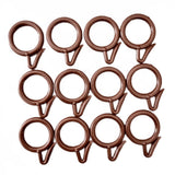 SENECIO 12Pcs/Pack Curtain Hanger Rings Bath Drape Loop Clasp Plastic Shower Door Curtain Hooks