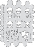 Artool Freehand Airbrush Templates, Skull Master Multiple