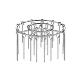 24 Skewers Air Fryer Grill,Stainless Steel Barbecue Rack, Air Fryer Round Hanging Vertical Meat Skewers
