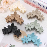 Ahoney 6PCS Flower Hair Clips for Women Strong Hold Nonslip, Big Flower Claw Clip for Thick Hair, Hawaiian Hibiscus Cute Hair Cl