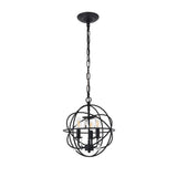 Living District Indoor Modern Home Decorative Bright Ceiling Wallace 3 Light Matte Black Pendant