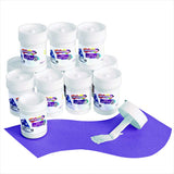Colorations Tacky Craft Glue Classroom Pack Jars, Each with Built in Brush Applicator, Set of 12, Each 3oz, Thick & Strong Tacky