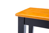 Boraam Shaker Bench, Black/Oak