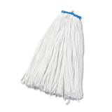 Boardwalk CutEnd LieFlat Wet Mop Head, Rayon, 24oz, White