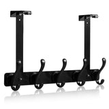 BersiteAmerican Flag Eagle Wall Hooks - Heavy-Duty Over Door Coat Hooks with 5 Hooks, Rustic Patriotic Decor for Entryway, Bedro