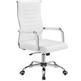 Yaheetech High-Back Office Desk Chair Executive Task Chair Management Chair PU Leather Chair Height Adjustable with Ergonomic Ba