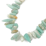 BEADIA Natural Amazonite Irregular Teardrop Stone Beads 0.4-1.2 Loose Semi Gemstone Beads for Jewelry Making 15 Inch/Strand