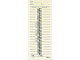 Adams Time Cards, Weekly, 1Sided, Named Days, 33/8 x 9, Manila, Green Print, 200Count (9659200)