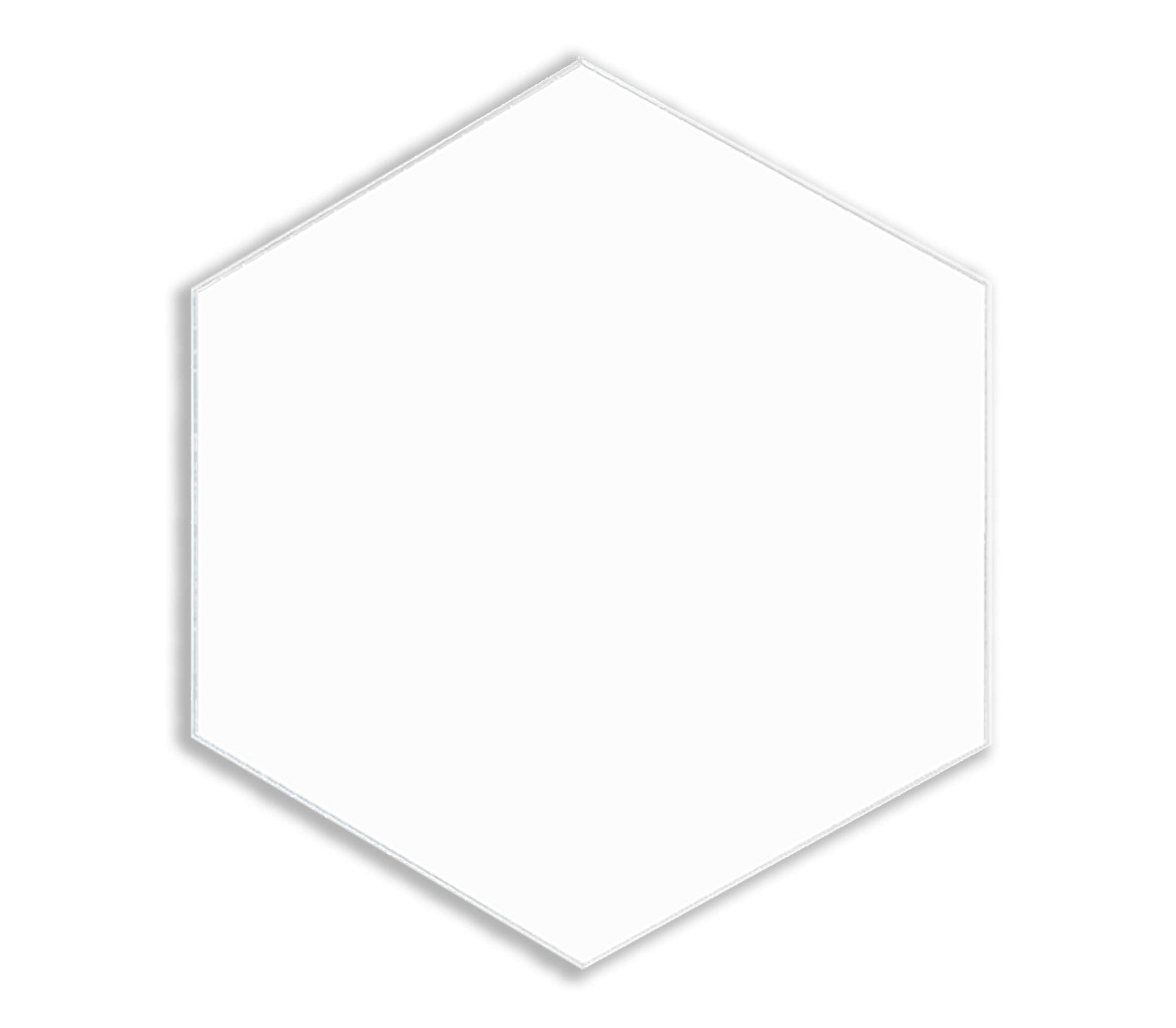 4 Pack Acrylic Blanks White Hexagon 3 DIY Christmas Ornaments Coasters Wedding Event Decor Arts and Crafts Painting Tiles 1/8 Th
