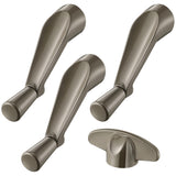 Avenuebool Spline Socket Crank Handle with Universally Tee-Crank Casement Window Handle Kit, Easy Install, Smooth 360-Degree Ope