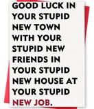 Funny Leaving Card for Him Her, Unique Going Away Gift for Friend Coworker Colleagues, Naughty New Job Cards Gift for Men Women,
