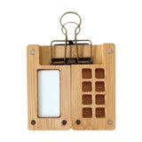 Enakshi Portable Watercolor Palette Empty Wood 8 Grids Travel Watercolor Palette Box with Clip|Crafts | Art Supplies | Painting