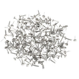 ECOMISTIQ 400Pcs Silver Mini Brads Paper Craft Fasteners for Cardmaking Scrapbooking | Decorative Brads | Scrapbooking Embellish