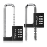 Combination Lock,4 Digit Combination Lock 3/8Inch Long Shackle Outdoor Waterproof Padlock for School Locker, Gym Locker, Hasp St