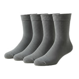 Kids Grey Crew Socks, School Uniform KneeHigh, Pack Of 4, Unisex