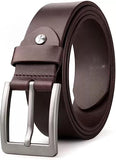 Men Evening, Party, Formal, Casual Brown Genuine Leather Belt ()_149