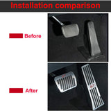 Hecotrax for Ford Explorer 2025 2024 2023 2022-2020 Aluminum Performance Pedals Set Non-Slip Accelerator and Brake Pedals Cover
