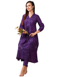 Gosriki Women'S Cotton Blend Anarkali Printed Kurta With Pant (Marup Begani-Nw-Gs_L_Begani_Large),Begani,,B0D579LDLJ