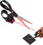 COZIESS 1Pc, Laser Guided Fabric Scissors, Precision Straight Cutting Shears with BuiltIn Visual Laser Guide, Ergonomic Comfort