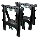 Metabo HPT Sawhorses 2 Pack Folding Heavy Duty, WeatherResistant Lightweight Portable, 1200Lb Capacity, Saw horses brackets 2x4
