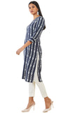 Soch Women White Rayon Geometric Kurta (8907715946079_White_2Xl)