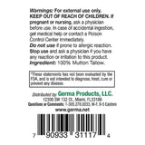 Germa Mutton Tallow Cream - 100% Pure Sebo Flandes Moisturizer for Hands & Sunburn Relief, Adult Skin Care, 0.7oz