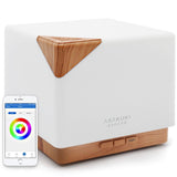 ASAKUKI Smart WiFi Essential Oil Aromatherapy Diffuser, Easy Connect with Alexa and Google Home Phone App Voice Control 700 ml U
