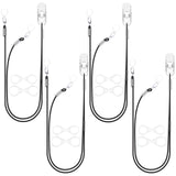 YorkSound Set of 4 Hearing Aid Clips, Adjustable Hearing Aid Holder String Anti-Lost BTE Clip with Storage Case, Hearing Protect