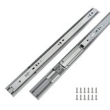 1 Pair Full Extension Drawer Slides 18 inch Heavy Duty Drawer Slides - LONTAN 4502S3-18 Soft close Ball Bearing Side Mount Drawe