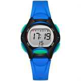 Shocknshop Silicone Round Digital Led Child Kids Children Unisex Watch For Boys & Girls Perfect For 3-12 Years -W330 (White Dial