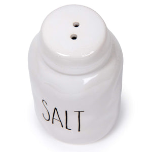Luciano Housewares Salt and Pepper Shakers Set, Novelty Ceramic Shakers, Modern Farmhouse-Design Kitchen Decor and Accessories,
