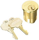 Baldwin 8325 11/2 Mortise Cylinder C Keyway, NonLacquered Brass