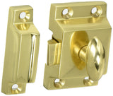 Nostalgic Warehouse 701042 Flush Catch, Polished Brass