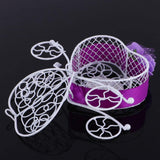 TRENDYNEST 6Pieces Carriage Candy Chocolate Boxes Wedding Party Favour Decor Box Purple