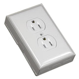 Pass & Seymour BW2D Metal Raceway Extending Power, OnWall, Outlet + Box, White