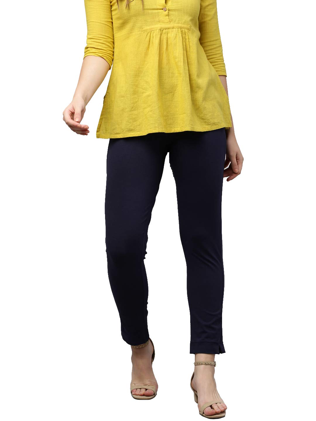 Lyra Women'S Slim Fit Pants Kurtipant_30_Fs_1Pc_Navy Blue_One Size_Navy Blue