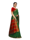Satrani Women Art Silk Saree(1423St102_Green_One Size)