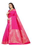 Sugathari Womens Banarasi Saree Pure Kanjivaram Silk Saree Soft New Ladies 2023 Design Wear Pattu Sarees Latest Cotton Party Sari Collections With Blouse Piece For Wedding Sadi (Sam Pari-180 Rani)