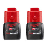 Milwaukee 48112411 M12 Redlithium 2 Pack Cp Bat