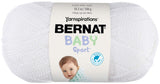 Bernat Big Ball Baby Sparkle Yarn (3) Light Gauge 100% Acrylic 10.5oz White Machine Wash & Dry