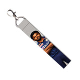 Isee 360 Sanju Cricketer Lanyard Tag With Swivel Lobster For Gift Luggage Bags Backpack Laptop Bags L X H 5 X 0.8 Inch