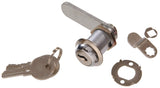 Hardware Essentials 852234 Keyed Door and Utility Cam Door Locks Chrome 1/2
