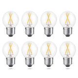 AIELIT 2W Globe LED Edison Bulbs 25 Watts Equivalent (Dimmable), Warm White 2700K, Vintage A15/A50 E26 LED Light Bulb for Bedroo