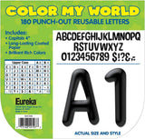 Eureka 845306 Alphabet and Numbers Bulletin Board and Classroom Decorations for Teachers, 4'' H, Black, 180pcs